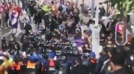 Tensión en Viacrucis en Iztapalapa