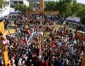 El recorrido se realiza por los ocho barrios originarios de Iztapalapa y termina con la crucifixión de Jesús. T. Pérez
