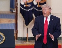 Trump minimiza el impacto del ataque a un avión estadounidense y afirma que la situación forma parte de un conflicto en curso. EFE/A. Brandon