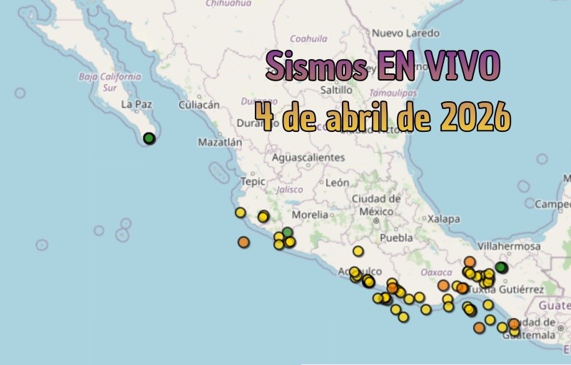 EN VIVO | Sismos en México | Sábado 4 de abril. ESPECIAL / SSN
