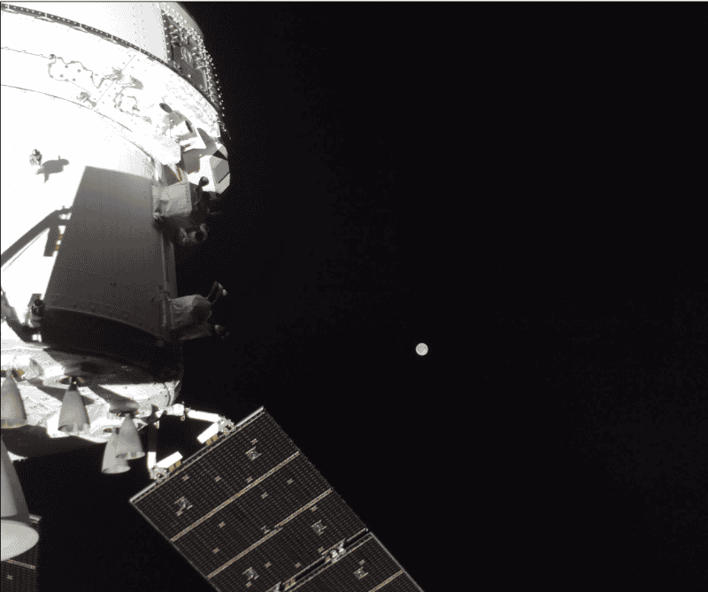 &nbsp;La Tierra y el espacio vistos desde la Orion, nave de la misión Artemis II. ESPECIAL / NASA