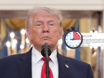 Este fue el mensaje de Donald Trump respecto a la guerra en Irán esta mañana de sábado 4 de abril. EFE / ARCHIVO