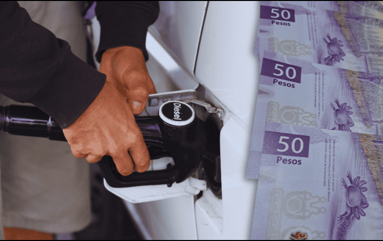 De acuerdo con lo publicado este viernes en el DOF, el subsidio para la semana del 4 al 10 de abril al diésel subió desde el 70.28% en la semana previa hasta el 81.2%. ESPECIAL / CANVA