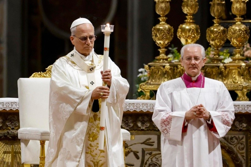 El papa León XIV cumplió con todos los ritos previstos para la Semana Santa 2026. EFE/F. Frustaci&nbsp;