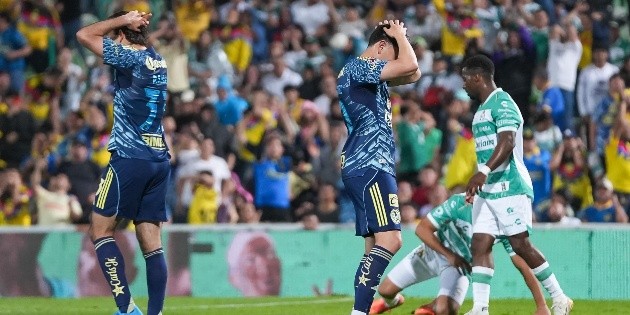 Am&eacute;rica vs. Santos: Las &Aacute;guilas no pueden con los Guerreros y complican su pase a la liguilla