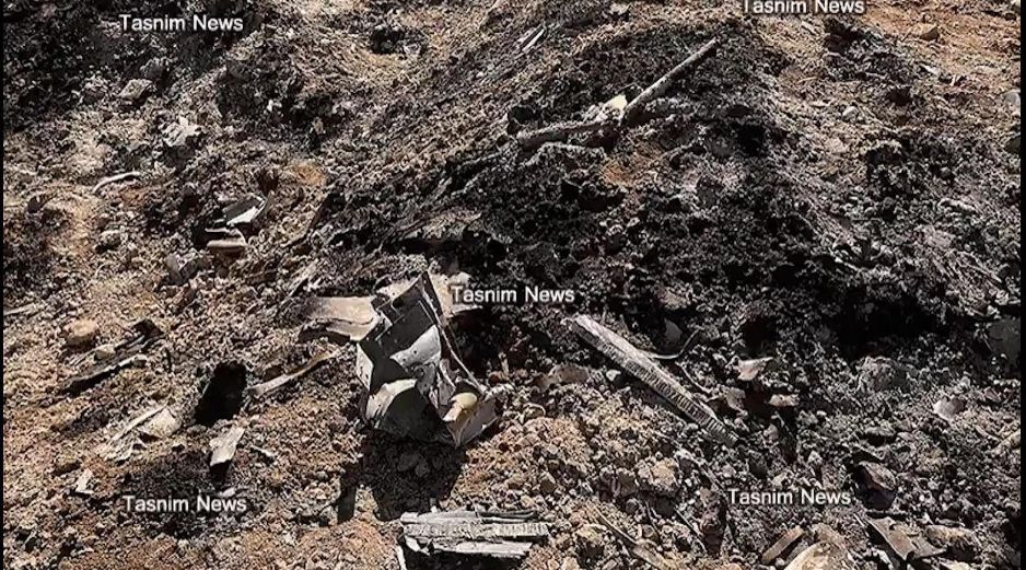 Restos del F-15E Strike Eagle derribado en Irán. EFE/ Agencia Tasnim