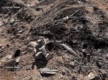 Restos del F-15E Strike Eagle derribado en Irán. EFE/ Agencia Tasnim