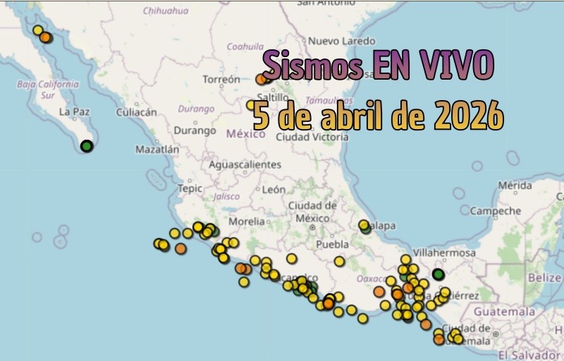 EN VIVO | Sismos en México | Domingo 5 de abril. ESPECIAL / SSN