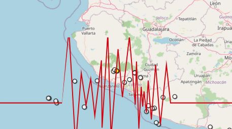 Dos municipios de Jalisco registraron actividad sísmica constante en las últimas horas. ESPECIAL / SSN