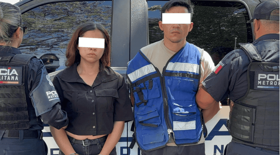 Miriam “N”, de 26 años, y Marco “N”, de 36, quedaron detenidos y fueron puestos a disposición de un agente del Ministerio Público de la FGR. ESPECIAL