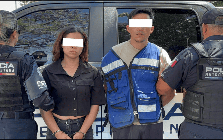 Miriam “N”, de 26 años, y Marco “N”, de 36, quedaron detenidos y fueron puestos a disposición de un agente del Ministerio Público de la FGR. ESPECIAL