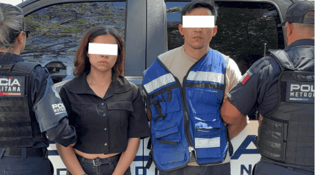 Miriam “N”, de 26 años, y Marco “N”, de 36, quedaron detenidos y fueron puestos a disposición de un agente del Ministerio Público de la FGR. ESPECIAL