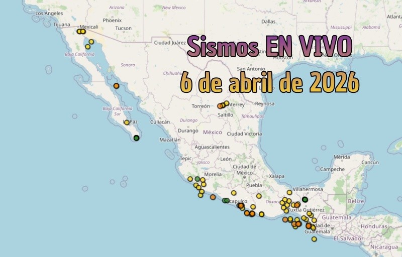 EN VIVO | Sismos en México | Lunes 6 de abril. ESPECIAL / SSN