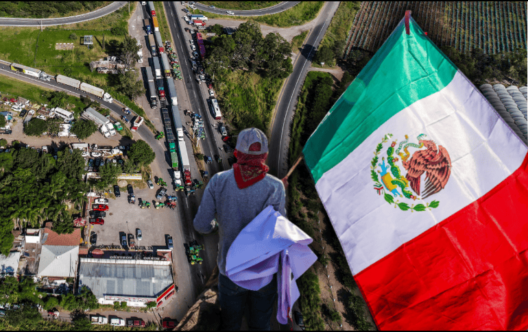 El paro nacional está encabezado por la Asociación Nacional Transportista (Antac) y el Frente Nacional para el Rescate del Campo Mexicano (FNRCM). EL INFORMADOR/ARCHIVO