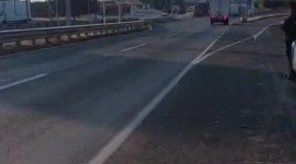 Carretera Ocotlán este lunes 6 de abril. ESPECIAL