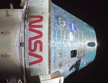 Esta fotografía, proporcionada por la NASA, muestra el exterior de la nave espacial Orion Integrity durante la misión Artemis II. NASA vía AP