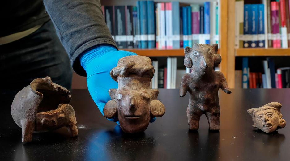 Desde 2018 el Gobierno mexicano ha logado recuperar más de 16 mil culturales al combatir subastas en ciudades de varios países, en las que se ofrecían objetos robados o que pertenecen al patrimonio de nuestro país. Secretaría de Cultura del Gobierno de México EFE