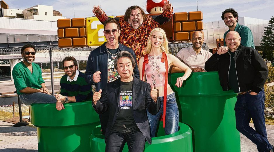 Elenco de famosos que prestaron su voz para la cinta “Super Mario Galaxy: La película”. CORTESÍA