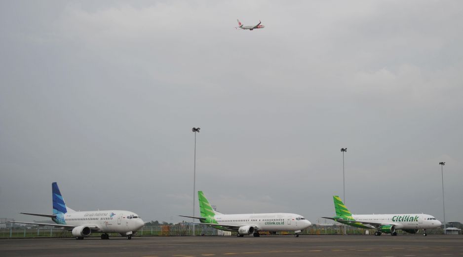 El mal clima causó estragos en el aeropuerto  Soekarno-Hatta. AFP/Archivo
