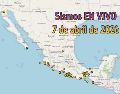 EN VIVO | Sismos en México | Martes 7 de abril. ESPECIAL / SSN