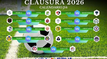 La J14 del Clausura 2026 contará con transmisión a través de distintas señales de televisión abierta, de paga y plataformas digitales. ESPECIAL / CANVA