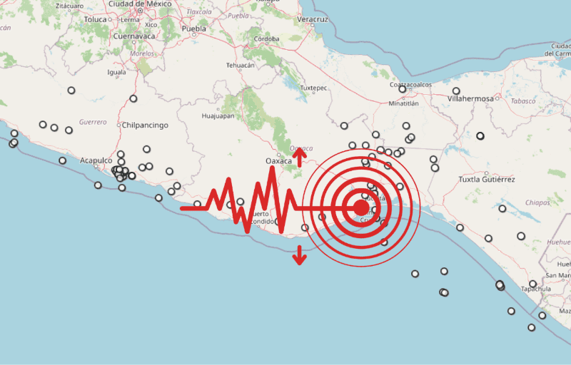 &nbsp;Sismo en Oaxaca. ESPECIAL / SSN