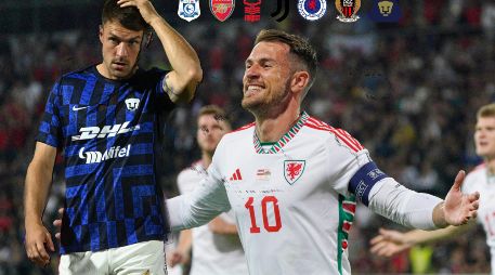 Aaron Ramsey en un partido eliminatorio con la camiseta de Gales. AP / IMAGO7 /ARCHIVO