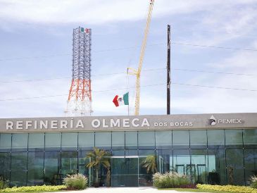 Imagen de archivo de la Refinería Olmeca, ubicada en el estado de Tabasco. SUN / ARCHIVO