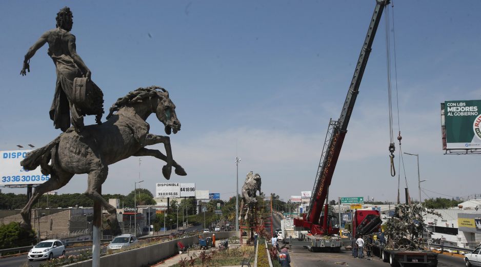 La obra formó parte del programa de Arte Público impulsado por el Ayuntamiento de Guadalajara en 2016 y tuvo una inversión de 13 millones de pesos. EL INFORMADOR/ ARCHIVO