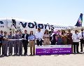 Se inaugura la nueva ruta Guadalajara-Mazatlán en Volaris. ESPECIAL/SECRETARÍA DE TURISMO DE SINALOA.