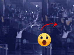 En las grabaciones se observa a uno de los integrantes reaccionar de inmediato, sorprendido y en busca de ayuda. ESPECIAL/RRSS