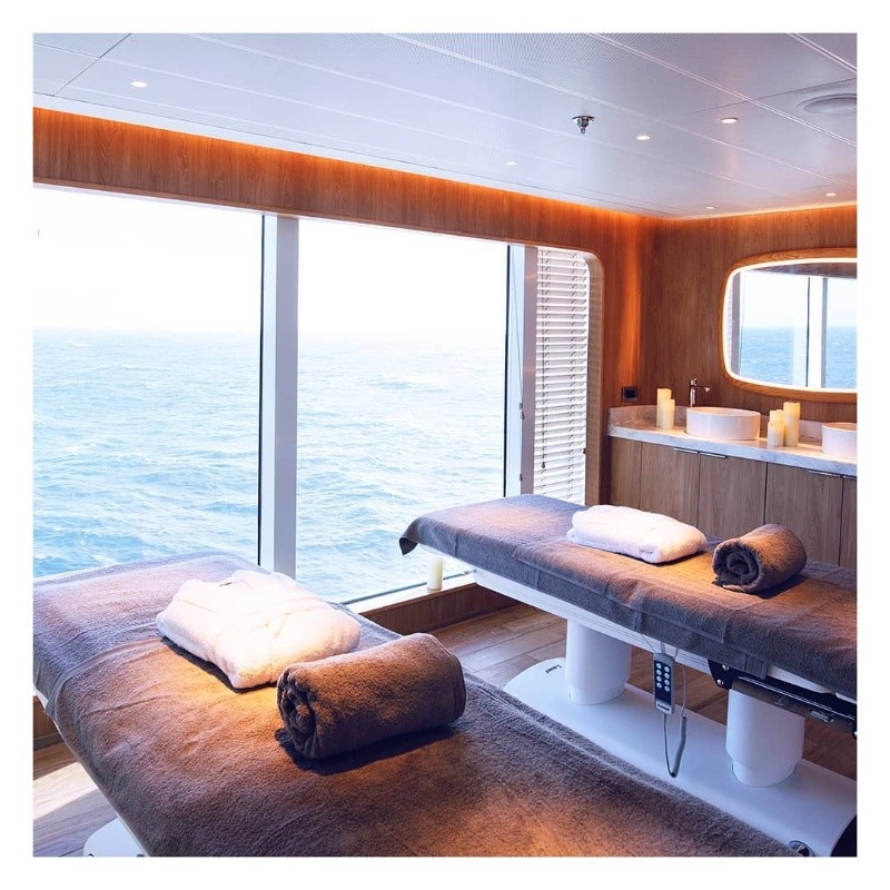 Muchos de los pasajeros disfrutan de un masaje en el spa. ESPECIAL/PONANT.&nbsp;