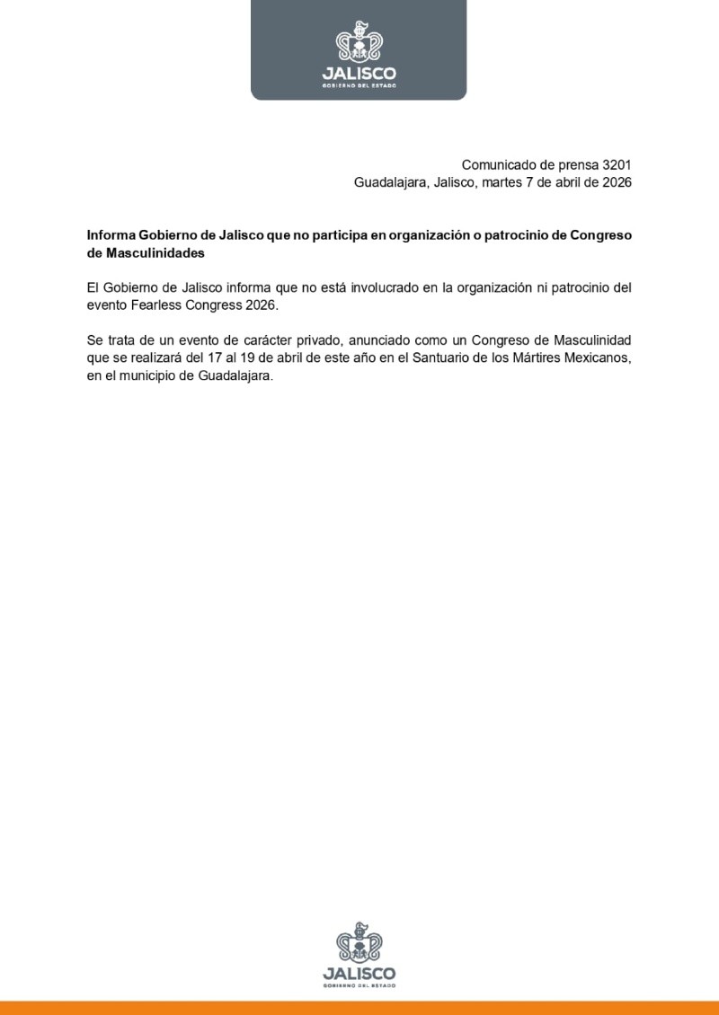&nbsp;CORTESÍA/ Gobierno de Jalisco.