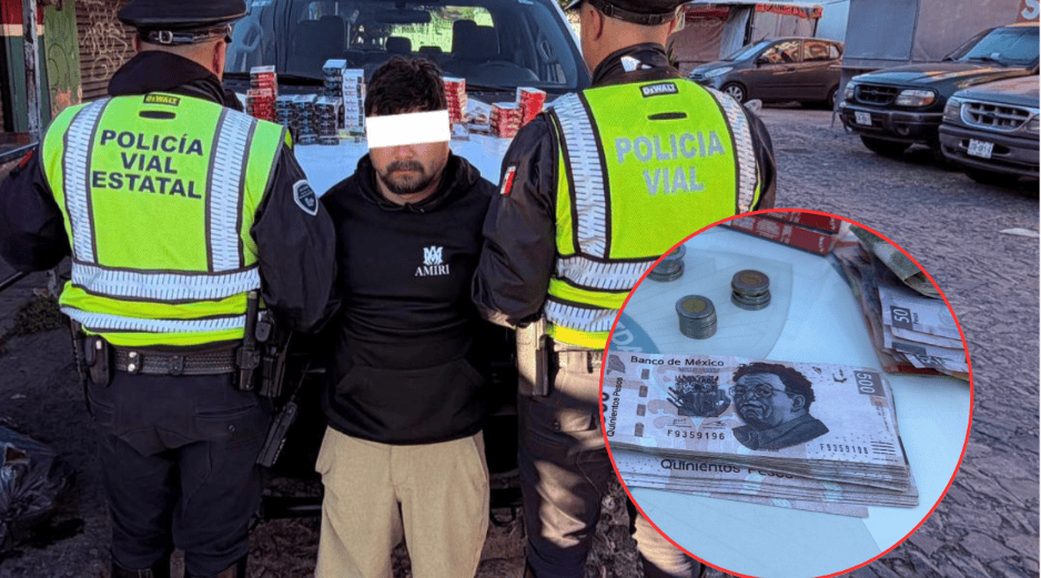 Amadeus 'N' fue puesto a disposición de un agente del Ministerio Público. ESPECIAL/Secretaría de Seguridad Estatal