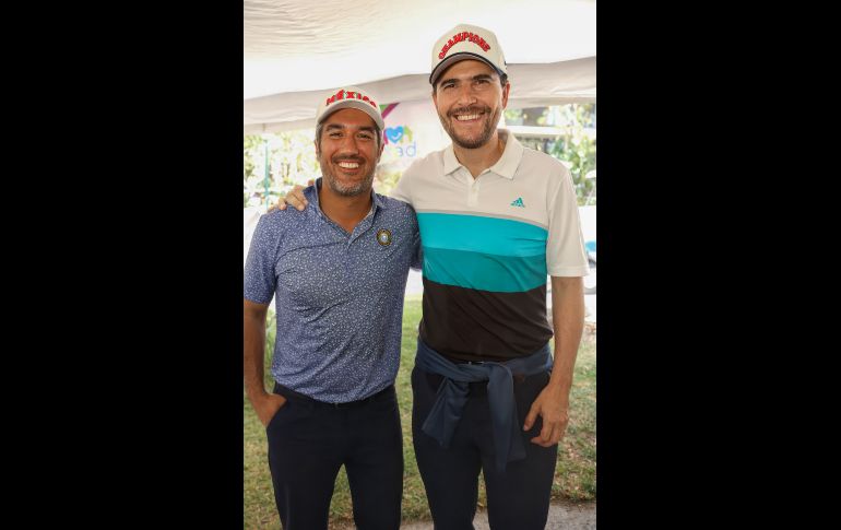 Jorge Martínez y Alejandro Michel. GENTE BIEN JALISCO / Torneo Swing contra el hambre en el Cielo Country Club