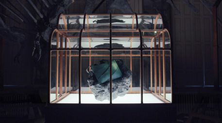 El proyecto se basa en datos de colágeno -una proteína clave en la estructura de la piel- extraídos de fragmentos hallados en fósiles atribuidos a este dinosaurio. EFE/Lab-grown Leather Ltd/ Bsf