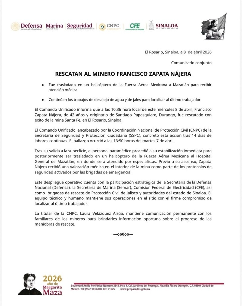El equipo técnico y humano mantiene sus operaciones en el sitio para encontrar al último minero atrapado. ESPECIAL&nbsp;