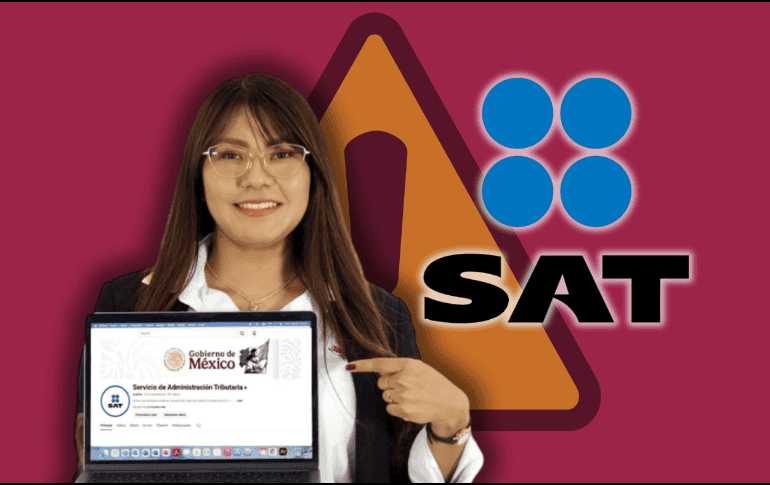 La mejor estrategia para combatir las noticias falsas es la verificación constante a través de los canales oficiales del SAT. ESPECIAL/SAT/Canva