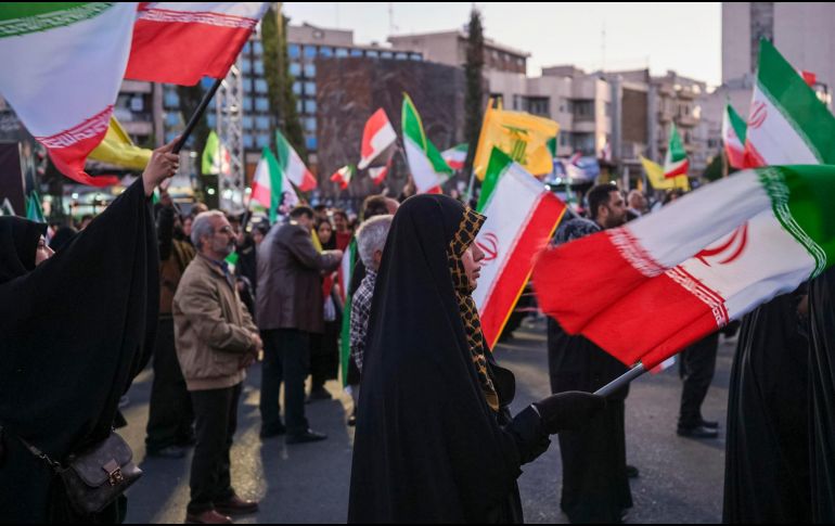 Mientras tanto, en Teherán se realiza un acto en honor del asesinado líder supremo Alí Jameneí on motivo de los 40 días del luto chií. EFE / Jaime León