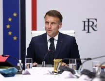 El presidente francés Emmanuel Macron expresó su preocupación por la violencia que permanece en la región de Medio Oriente. EFE/T. Nicholson