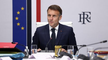 El presidente francés Emmanuel Macron expresó su preocupación por la violencia que permanece en la región de Medio Oriente. EFE/T. Nicholson