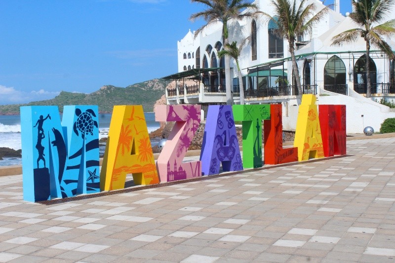 Letras en el Malecón de Mazatlán.&nbsp;ESPECIAL/SECRETARÍA DE TURISMO DE SINALOA.