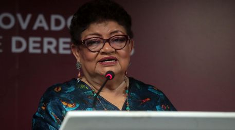 Ernestina Godoy, titular de la Fiscalía General de la República, brindó avances del caso del Tren Interoceánico en una conferencia de prensa. SUN/ARCHVO