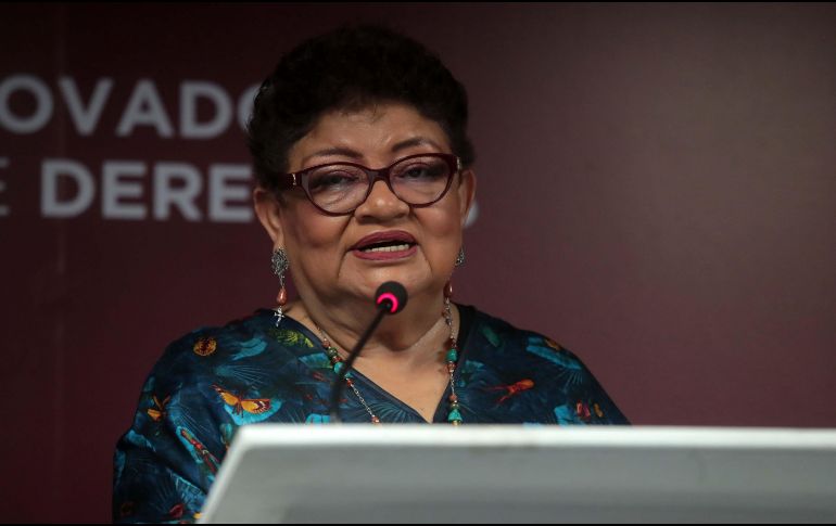 Ernestina Godoy, titular de la Fiscalía General de la República, brindó avances del caso del Tren Interoceánico en una conferencia de prensa. SUN/ARCHVO