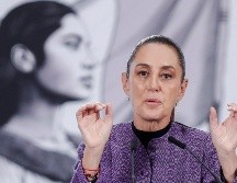 La presidenta de México, Claudia Sheinbaum, habla en una rueda de prensa este miércoles en Palacio Nacional de la Ciudad de México. EFE/I. Esquivel