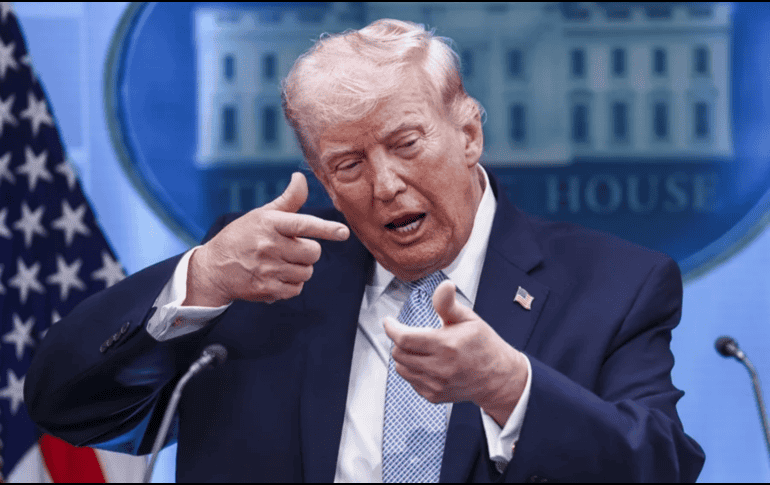 Trump señaló que existe un único conjunto de puntos aceptables para Estados Unidos, los cuales serán discutidos en privado durante las próximas dos semanas. EFE/Jim Lo Scalzo