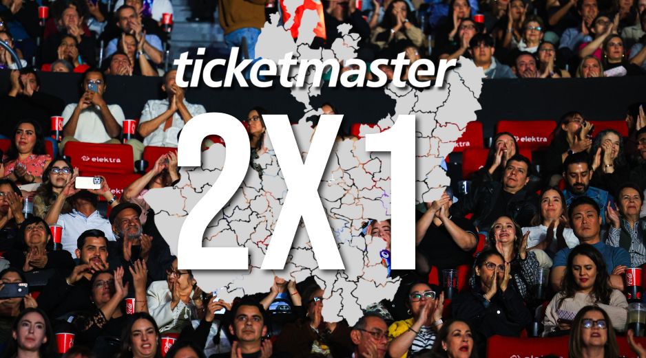 Estos seis conciertos están al 2x1 en Ticketmaster solo HOY 9 de abril de 2026. EL INFORMADOR / ARCHIVO