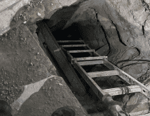 El lugar contaba con iluminación aire acondicionado suministro eléctrico de alto voltaje un elevador y un sistema de rieles. EFE/Secretaría de Marina