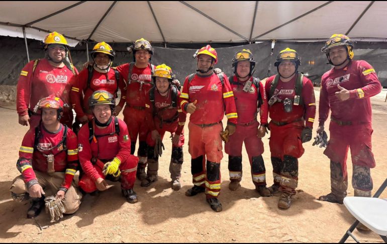 El Gobierno de Jalisco y la Coordinación Nacional de Protección Civil reconocieron el compromiso demostrado por el equipo USAR. ESPECIAL/Protección Civil Jalisco