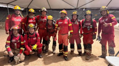 El Gobierno de Jalisco y la Coordinación Nacional de Protección Civil reconocieron el compromiso demostrado por el equipo USAR. ESPECIAL/Protección Civil Jalisco